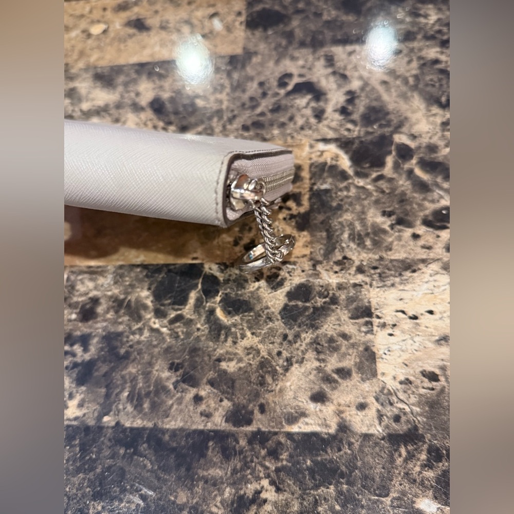 Kate Spade Staci Small Colorblock Zip Around Wallet – Parchment/Grey - Picture 6 of 16